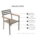 Outdoor Aluminum Alloy Garden Table And Chairs